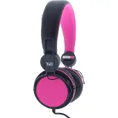 OEM T'nB BE COLOR - Micro-casque - circum-aural - filaire - noir, rose