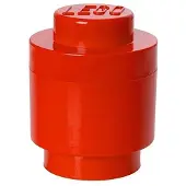 LEGO Boîte de Rangement Lego Brick 1 Rond Rouge