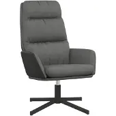 vidaXL Chaise de relaxation Gris clair Tissu