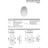 Laufen The New Classic miroir LED, céramique saphir, 700x500mm, H4060700850001
