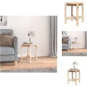 vidaXL Table basse Ø 42,5x45 cm Pin massif - Tables basses