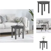 vidaXL Table basse Gris Ø 45x40 cm Pin massif - Tables basses