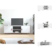 vidaXL Armoire TV Blanc 150x30x50 cm Bois composite - Meuble TV