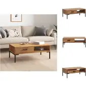 vidaXL Table basse 90x50x35 cm pin massif - Tables basses