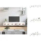 vidaXL Armoire TV Blanc 150x36x30 cm Bois composite