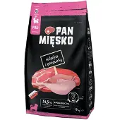 PAN MIĘSKO Bœuf avec caille XS - nourriture sèche pour chiots - 9 kg