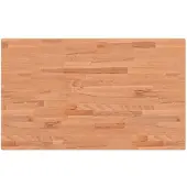 vidaXL Dessus de table 100x60x2,5cm rectangulaire bois massif de hêtre