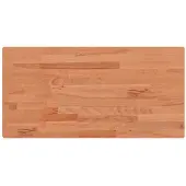 vidaXL Dessus de table 100x50x1,5cm rectangulaire bois massif de hêtre