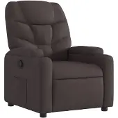 vidaXL Fauteuil relax brun foncé Tissu