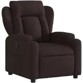 vidaXL Fauteuil relax brun foncé Tissu