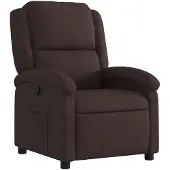 vidaXL Fauteuil relax brun foncé Tissu