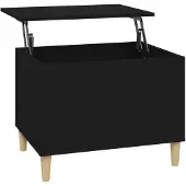 vidaXL Table basse noire 60x44,5x45 cm Bois composite