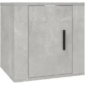 vidaXL Armoire TV murale gris béton 40x34,5x40 cm