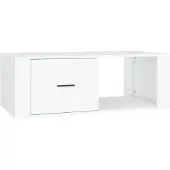 vidaXL Table basse blanche 100x50,5x35 cm Bois composite
