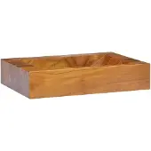 vidaXL Lavabo en bois massif teck 50x35x10 cm