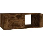 vidaXL Table basse chêne fumé 100x50,5x35 cm bois composite