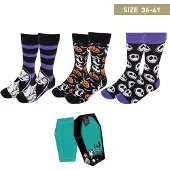 Cerdá - Zestaw 3 Skarpetek Dorosłych Disney Nightmare Before Christmas
