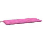 vidaXL Coussin de banc de jardin rose 120x50x7 cm tissu