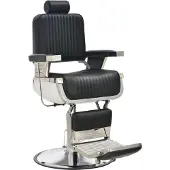 vidaXL Fauteuil de coiffure noir 68x69x116 cm simili-cuir