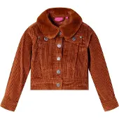 vidaXL Veste pour enfants en velours côtelé Cognac 116