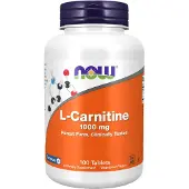 NOW,NOW Foods,NOW,NOW Foods , L-Carnitine, 1 000 mg, 100 Comprimés