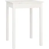 Super Merchant Table de salle à manger blanche 55x55x75 cm pin massif