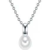 Valero Pearls Chaîne argent / blanc perle