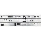 Raaco Jeu de crochets à outils avec plaques perforées Panneau mural à outils x 3 + 44clips