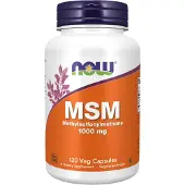 Now , MSM, Méthylsulfonylméthane, 1 000 mg, 120 Gélules Végétales