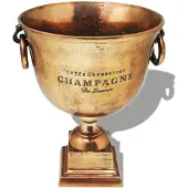 Super Merchant Refroidisseur à champagne Coupe de trophée Cuivre Marron