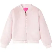 vidaXL Veste pour enfants en Fourrure artificielle rose tendre 116