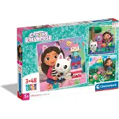 Gabby's Dollhouse 3 Puzzles - Gabby's Dollhouse
