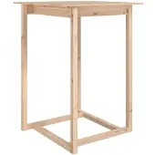 The Living Store Table de bar 80x80x110 cm pin massif