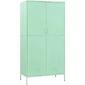 The Living Store Armoire vert menthe 90x50x180 cm Acier