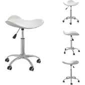 vidaXL Chaise de bureau Blanc Similicuir - Chaises de bureau