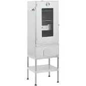 vidaXL Fumoir avec table Acier galvanisé