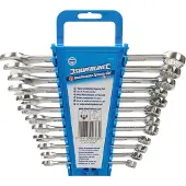 Silverline Jeu de 12 clés mixtes - 8 - 19 mm