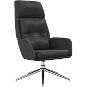 vidaXL Fauteuil relax noir cuir véritable