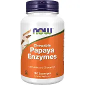 Now , Enzymes de Papaye à Croquer, 180 Pastilles