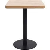 The Living Store Table de bistrot marron clair 60x60 cm MDF