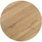 The Living Store Table de bistrot marron clair 50 cm MDF