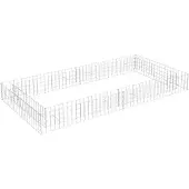 vidaXL Gabion haut-plateau Acier galvanisé 200x100x20 cm