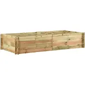 vidaXL Jardinière pour légumes Bois de pin imprégné 197x100x40 cm