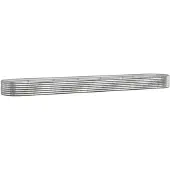 vidaXL Lit surélevé Acier revêtu par poudre 507x100x36 cm Argenté