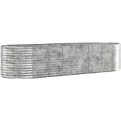 vidaXL - Boîte à plans 322x100x68 cm Pulver -Stahl Silber gefärbt