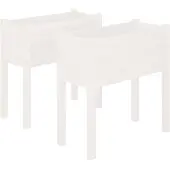vidaXL Jardinières 2 pcs Blanc 70x31x70 cm Bois de pin massif