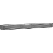 vidaXL -Planungsbox 507x100x36 cm Pulver -Stahl grau