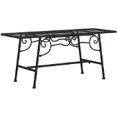 vidaXL Banc d'arbre 110 cm noir acier