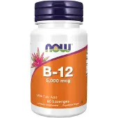 Now , B-12, 5 000 mcg, 60 Pastilles
