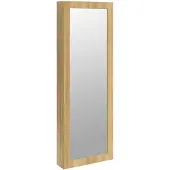 vidaXL Armoire à bijoux à miroir avec éclairage LED montage mural